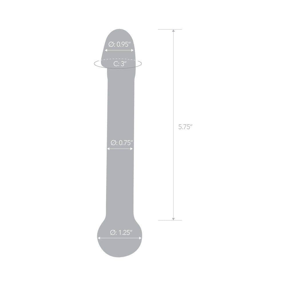 ELECTRIC EEL - DILDO DE VIDRO COM CABEÇA REALISTA GLAS 7 POL.