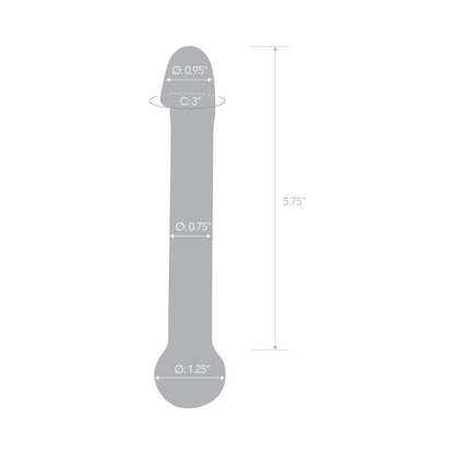 ELECTRIC EEL - DILDO DE VIDRO COM CABEÇA REALISTA GLAS 7 POL.