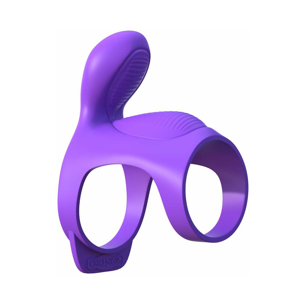 PIPEDREAM - FANTASY C-RINGZ ULTIMATE COUPLES CAGE VIBRATING COCK SHEATH PURPLE