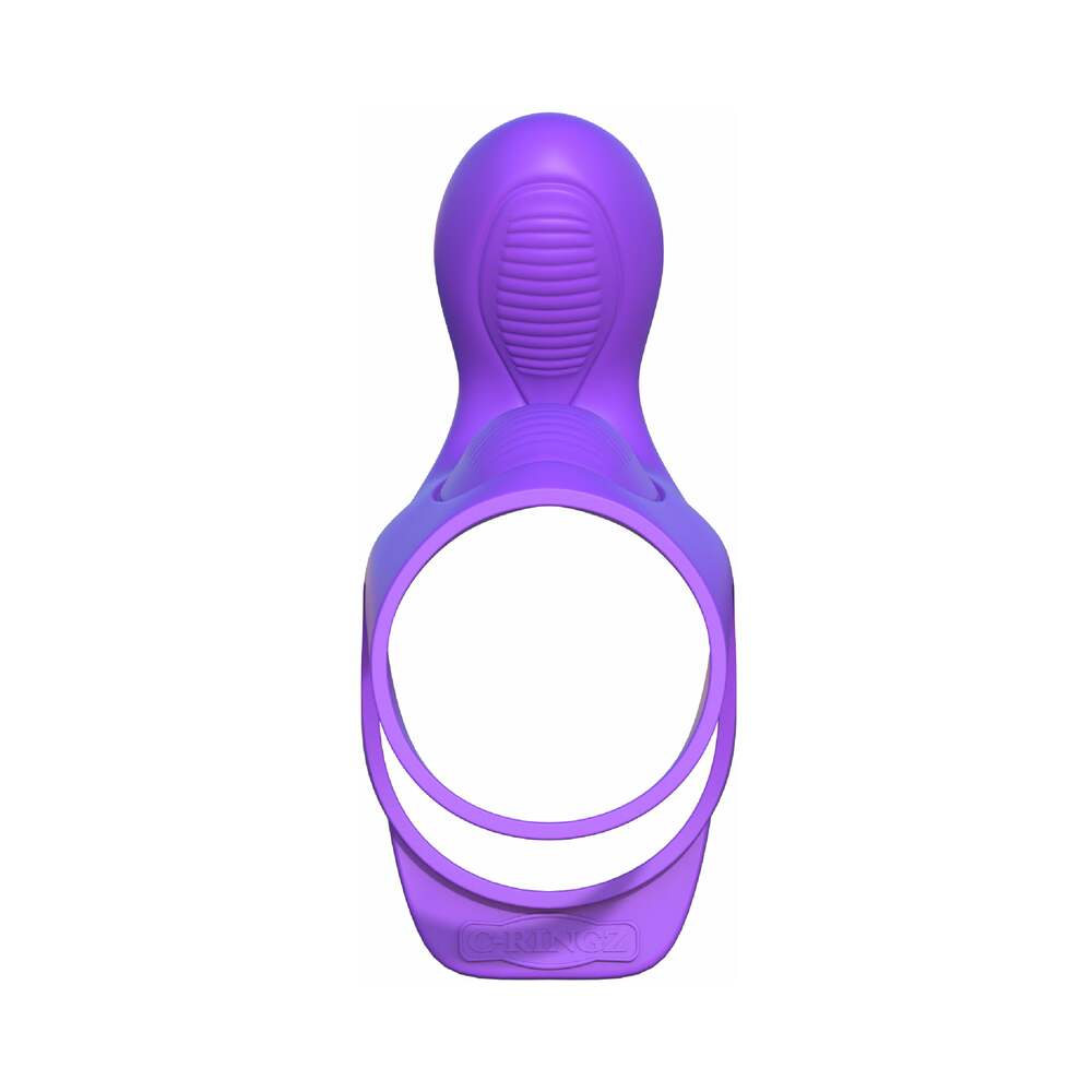 PIPEDREAM - FANTASY C-RINGZ ULTIMATE COUPLES CAGE VIBRATING COCK SHEATH PURPLE