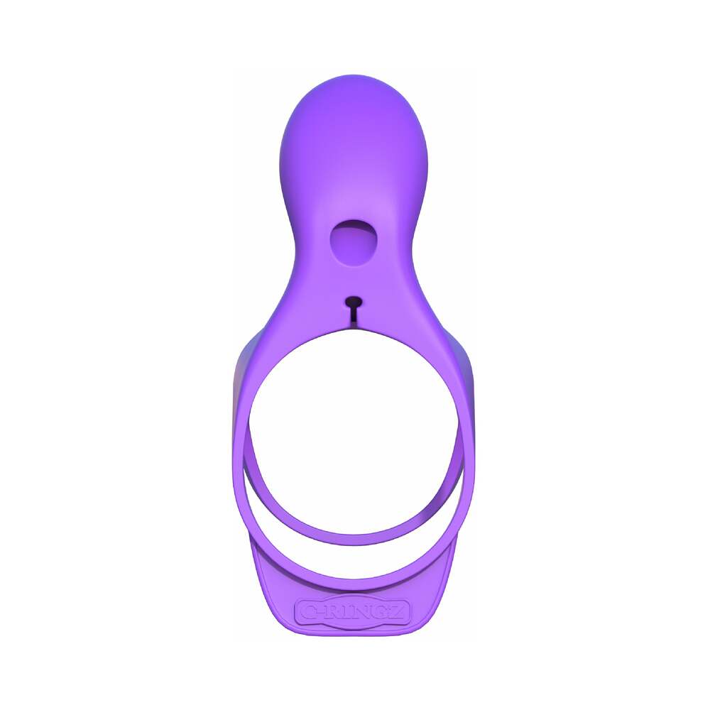 PIPEDREAM - FANTASY C-RINGZ ULTIMATE COUPLES CAGE VIBRATING COCK SHEATH PURPLE