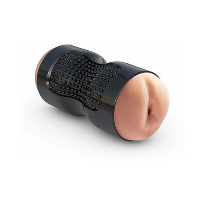 PDX BRANDS - MASTURBADOR PDX TIGHT GRIP PUSSY & ASS DE DUPLA DENSIDADE E MOLDÁVEL BEGE/PRETO