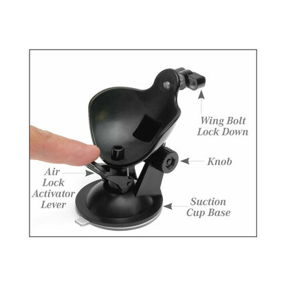 PDX BRANDS - PDX MEGA-BATOR PUSSY ROTATING THRUSTING STROKER WITH SUCTION CUP CLEAR/WHITE