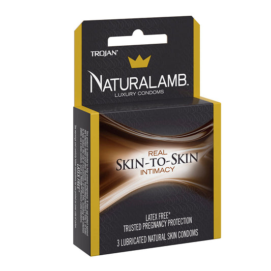 PARADISE MARKETING - NATURALAMB LUBRICATED CONDOMS 3-PACK