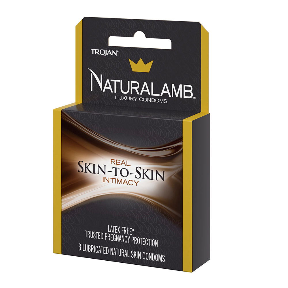 PARADISE MARKETING - NATURALAMB LUBRICATED CONDOMS 3-PACK