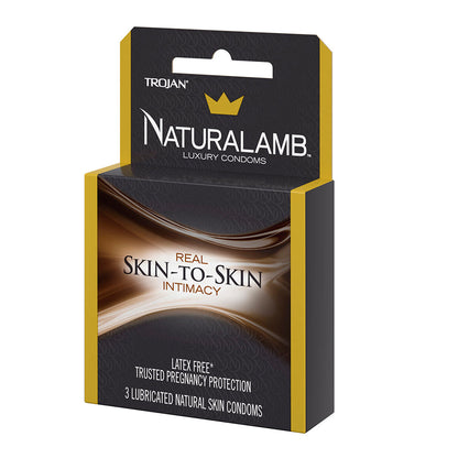 PARADISE MARKETING - NATURALAMB LUBRICATED CONDOMS 3-PACK