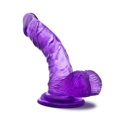 BLUSH - B YOURS SWEET 'N HARD 8 REALISTIC 6.5 IN. DILDO WITH BALLS PURPLE
