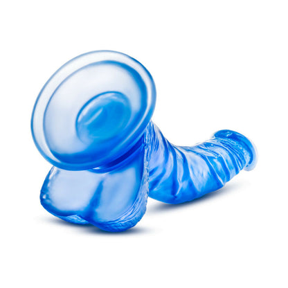 BLUSH - B YOURS SWEET 'N HARD 7 REALISTIC 8.5 IN. DILDO WITH BALLS BLUE