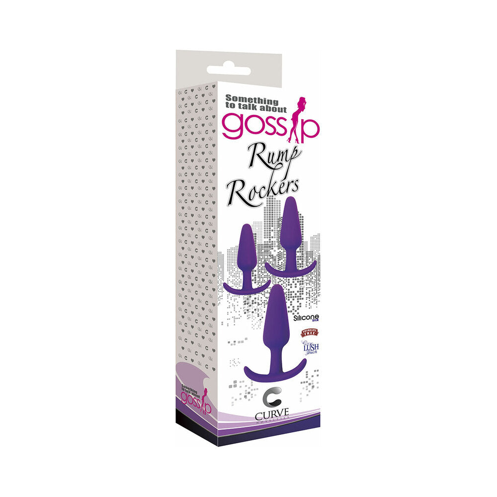 CURVE NOVELTIES - GOSSIP RUMP ROCKERS 3-PIECE SILICONE ANAL PLUG TRAINING SET
