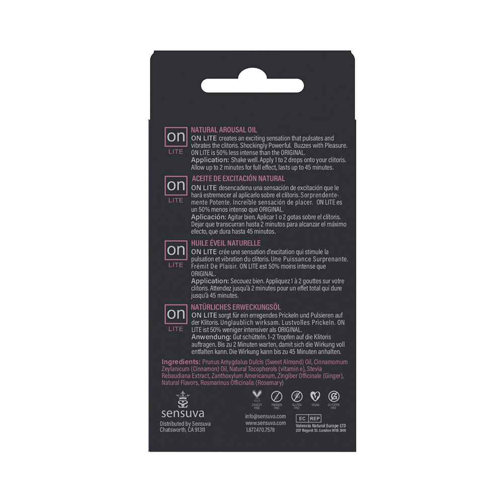 SENSUVA - ON LITE AROUSAL OIL 5 ML
