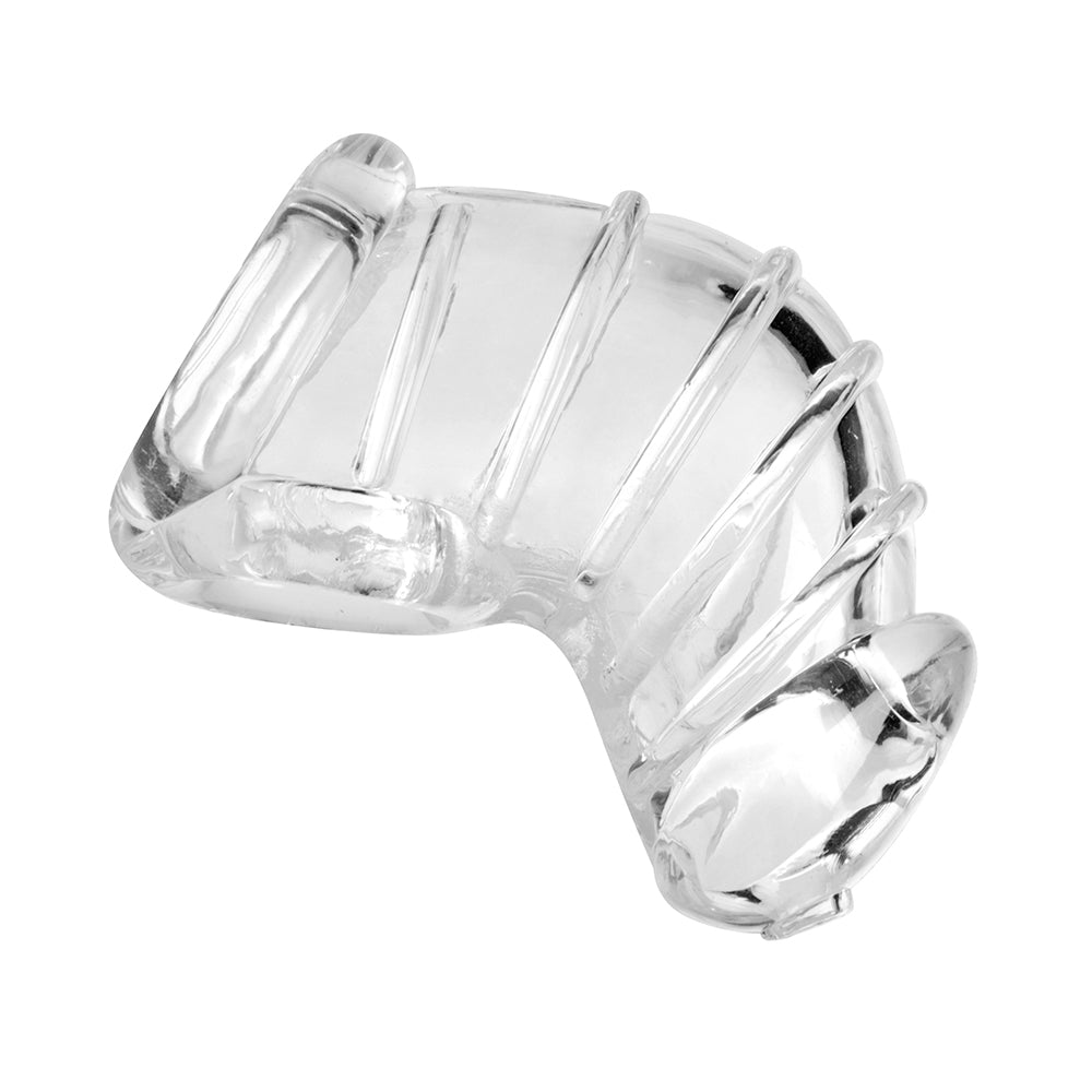 XR BRANDS - MASTER SERIES DETAINED SOFT BODY CHASTITY CAGE CLEAR