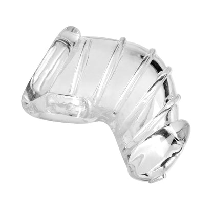 XR BRANDS - MASTER SERIES DETAINED SOFT BODY CHASTITY CAGE CLEAR