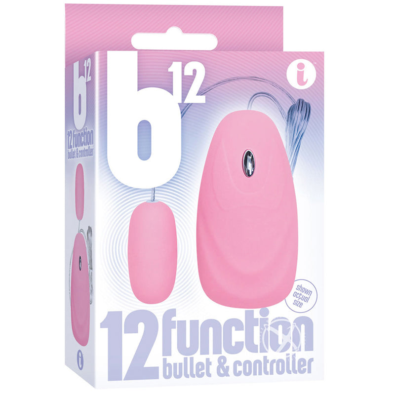ICON BRANDS - THE 9'S B12 BULLET 12 FUNCTION BULLET & REMOTE PINK