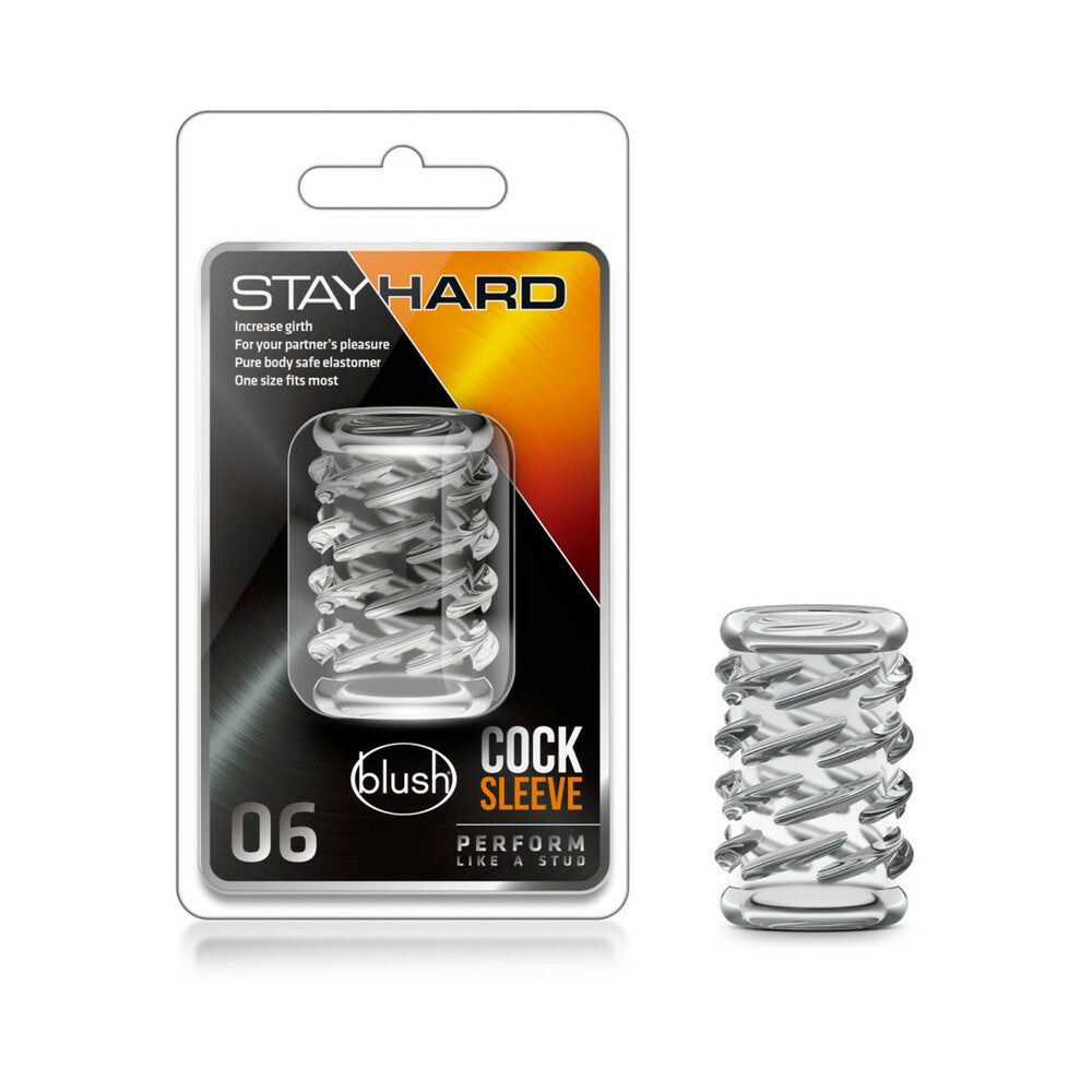 BLUSH - STAY HARD COCK SLEEVE 06 PENIS ENHANCER CLEAR