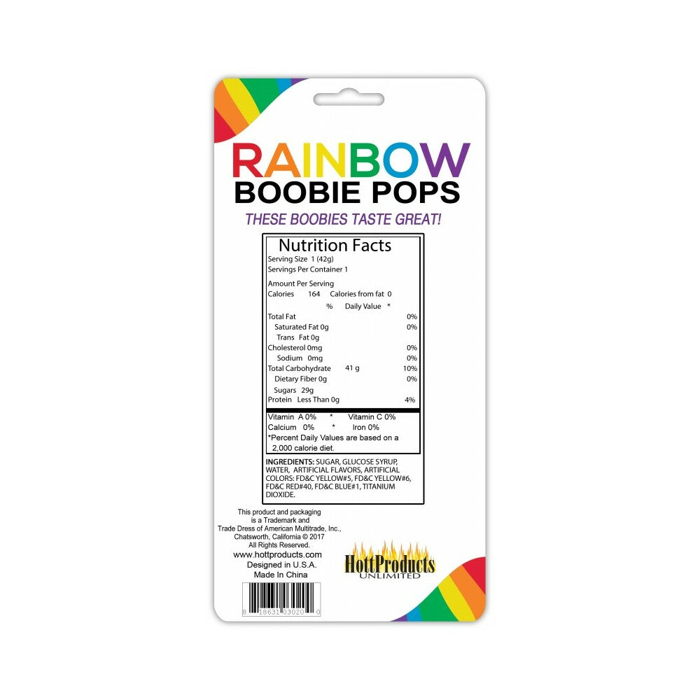 HOTT PRODUCTS - REBUÇADOS RAINBOW BOOBIE