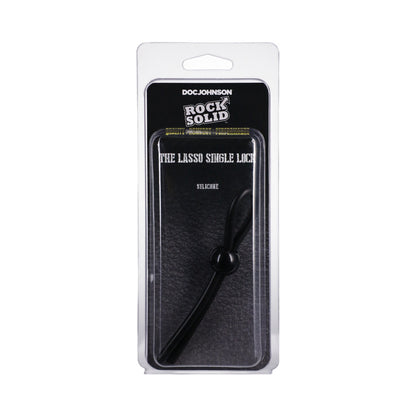 ROCK SOLID - O FECHO AJUSTÁVEL DE BLOQUEIO ÚNICO LASSO/BOLO EM PRETO
