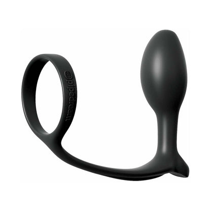 PIPEDREAM - ANAL FANTASY COLLECTION SILICONE ASS-GASM COCK RING BEGINNER'S PLUG BLACK