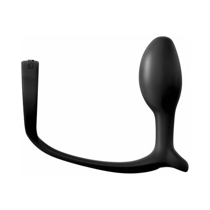 PIPEDREAM - ANAL FANTASY COLLECTION SILICONE ASS-GASM COCK RING BEGINNER'S PLUG BLACK