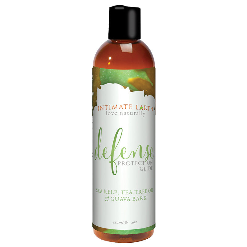 INTIMATE EARTH - DEFENSE PROTECTION GLIDE WITH SEA KELP, TEA TREE OIL & GUAVA BARK 4 OZ.