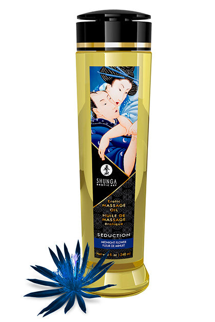 SHUNGA - MASSAGE OIL SEDUCTION - FLORES DE MEDIANOCHE