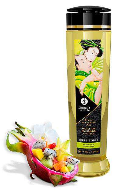 SHUNGA - MASSAGE OIL IRRESISTIBLE - FLORES ASIÁTICAS