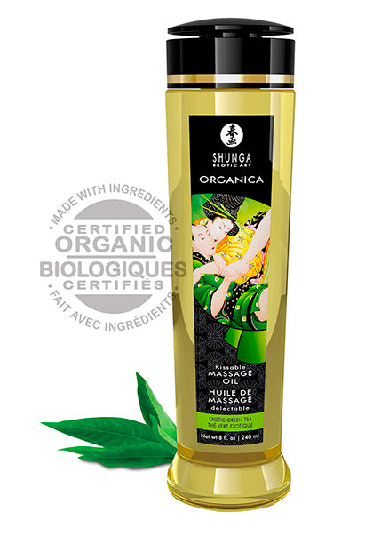 SHUNGA - MASSAGE OIL GREEN TEA - TÉ VERDE EXÓTICO