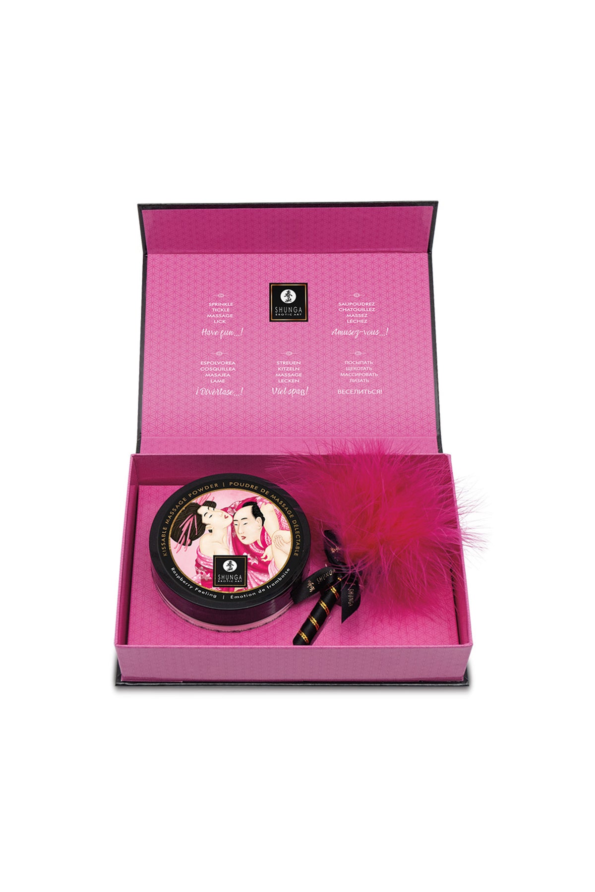 SHUNGA KISSABLE MASSAGE POWDER RASPBERRY FEELING