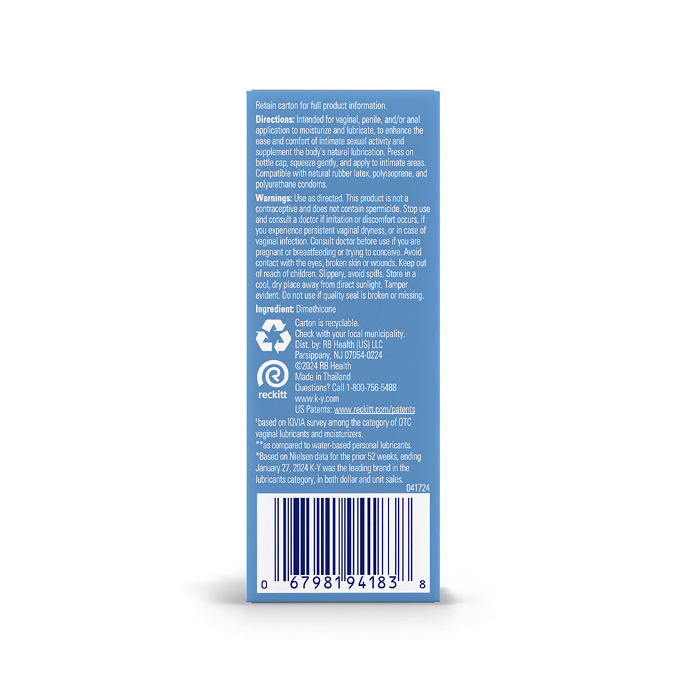 K-Y - TRUE FEEL PREMIUM INTIMATE SILICONE GEL LUBRICANT 1.5OZ.