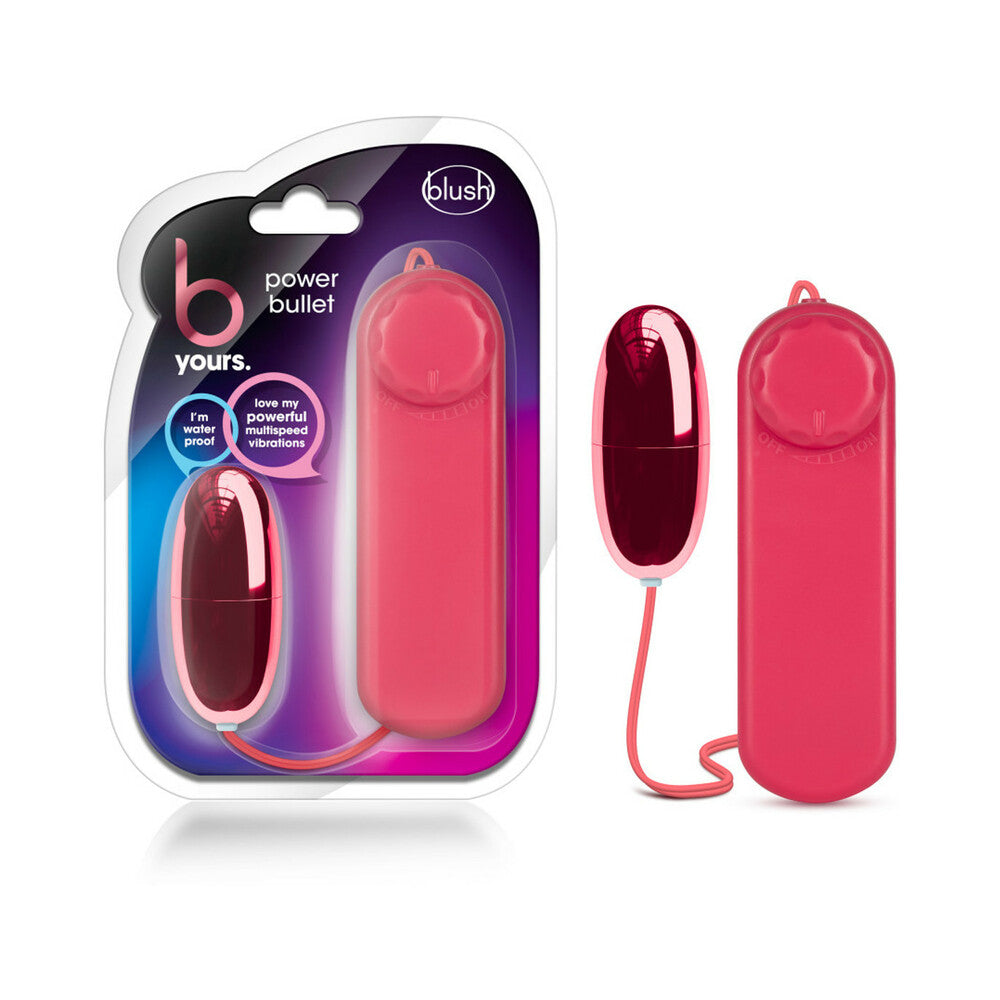 BLUSH - B YOURS POWER BULLET REMOTE-CONTROLLED EGG VIBRATOR CERISE