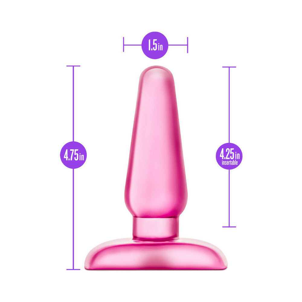 BLUSH - B YOURS ECLIPSE PLEASER ANAL PLUG MEDIUM PINK