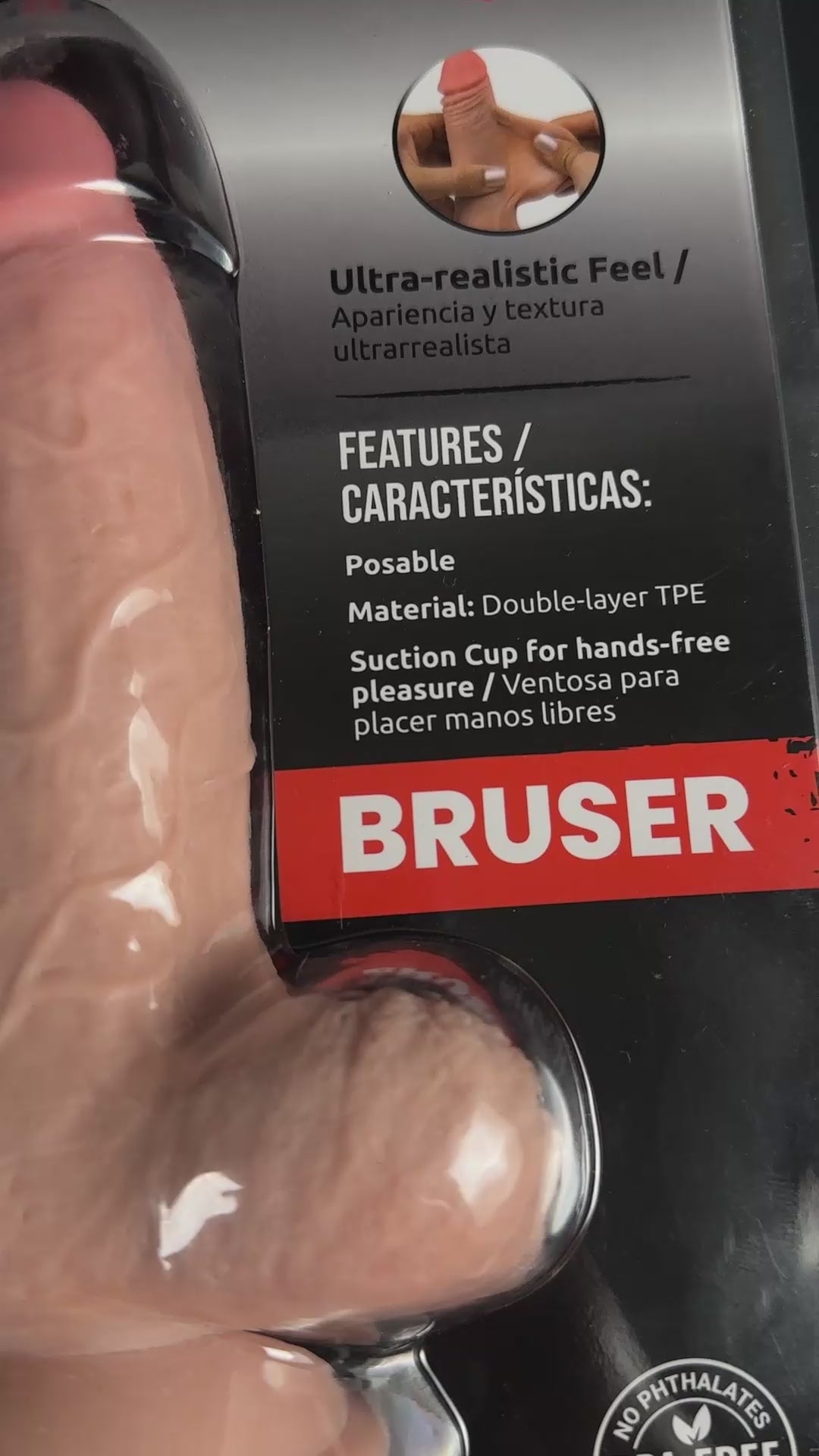 CAMTOYZ - DILDO ULTRARREALISTA PARA BRUSAR