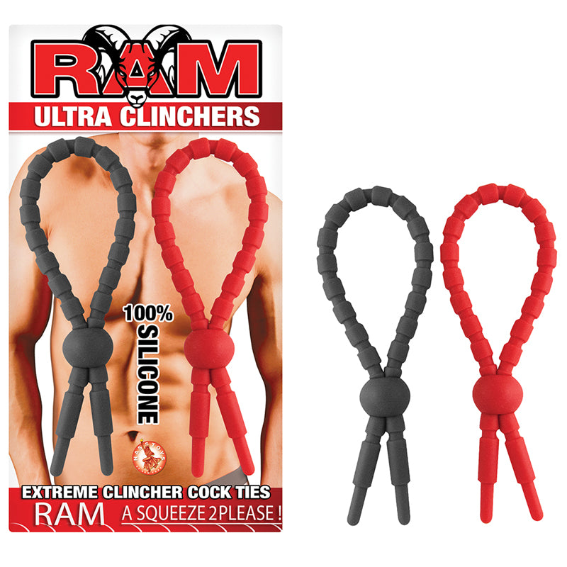NASSTOYS - RAM ULTRA CLINCHERS-RED/BLACK LASSO/BOLO