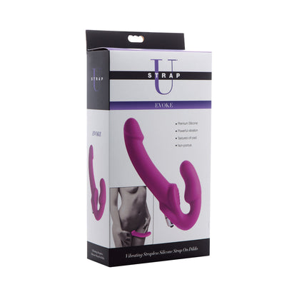 XR BRANDS - STRAP U EVOKE DILDO STRAP-ON DE SILICONE SEM ARNÊS