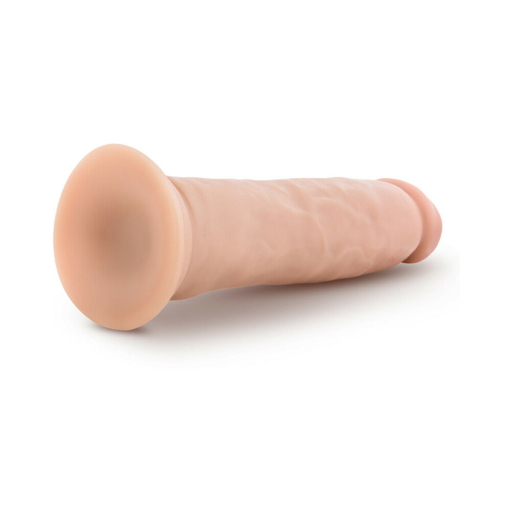 BLUSH - AU NATUREL 9.5 IN. MAGNUM DONG POSABLE DUAL DENSITY DILDO BEIGE