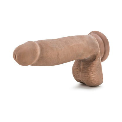 BLUSH - AU NATUREL 7 IN. POSABLE DUAL DENSITY DILDO WITH BALLS