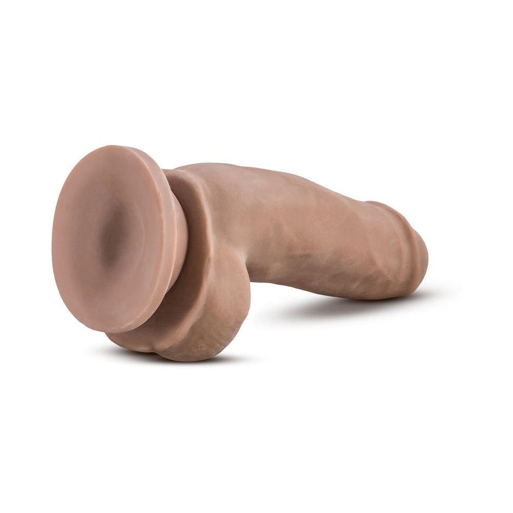 BLUSH - AU NATUREL 7 IN. SENSA FEEL FAT BOY POSABLE DUAL DENSITY DILDO