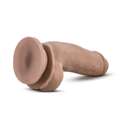 BLUSH - AU NATUREL 7 IN. SENSA FEEL FAT BOY POSABLE DUAL DENSITY DILDO