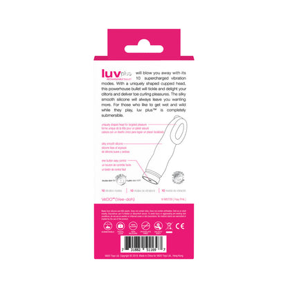 VEDO - LUVPLUS RECHARGEABLE VIBE - FOXY PINK