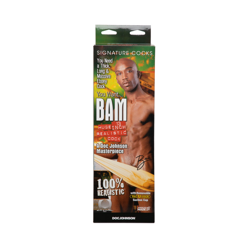DOC JOHNSON - BAM R5 - REALISTIC COCK 13IN