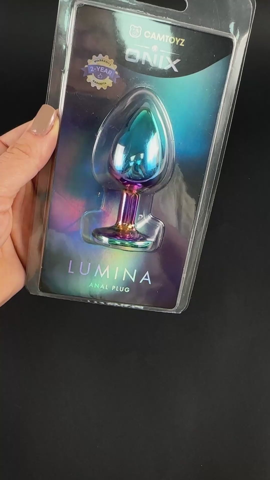 CAMTOYZ - ONIX LUMINA IRIDESCENT ANAL PLUG