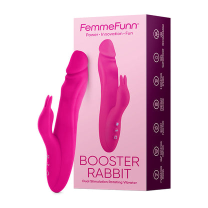 FEMMEFUNN - VORTEX BOOSTER RABBIT VIBRADOR ROTATIVO DE DUPLA ESTIMULAÇÃO EM SILICONE RECARREGÁVEL