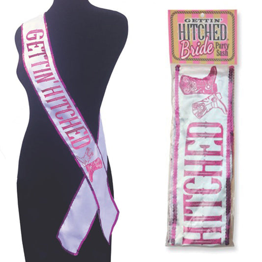 LITTLE GENIE - FAIXA COM GLITTER "GETTING HITCHED"