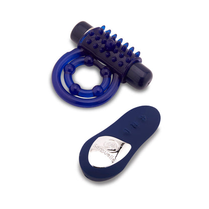 NU SENSUELLE - ENDURE REMOTE CONTROL COUPLE'S RING BLUE