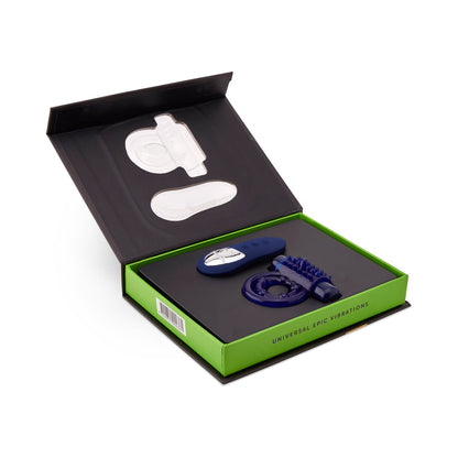 NU SENSUELLE - ENDURE REMOTE CONTROL COUPLE'S RING BLUE