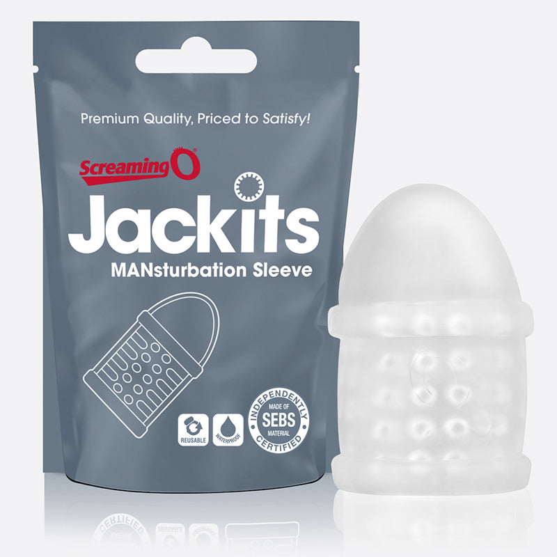 SCREAMING O - MANGA DE MASTURBAÇÃO JACKITS (APENAS TRANSPARENTE)
