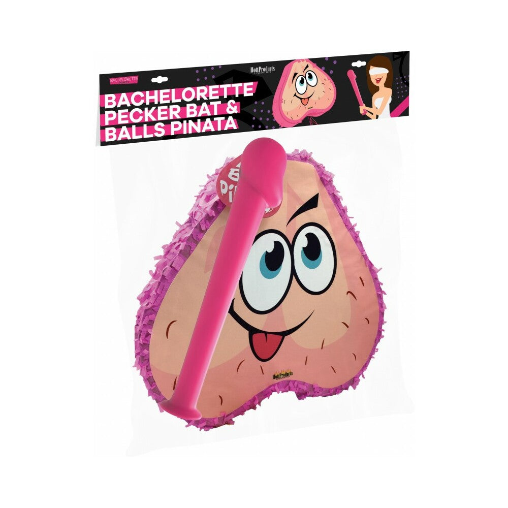 HOTT PRODUCTS - CONJUNTO DE PIÑATA DE MORCEGO E BOLA PINK PECKER