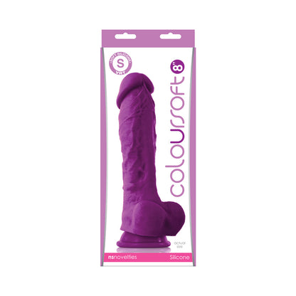 NS NOVELTIES - COLOURSOFT 8 IN. SOFT DILDO