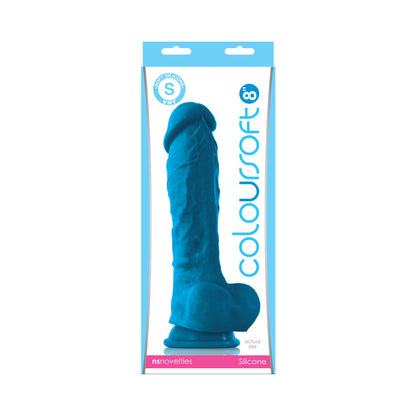 NS NOVELTIES - COLOURSOFT 8 IN. SOFT DILDO