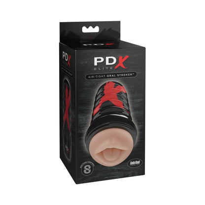PDX BRANDS - PDX ELITE AIR TIGHT ORAL STROKER BEGE/PRETO