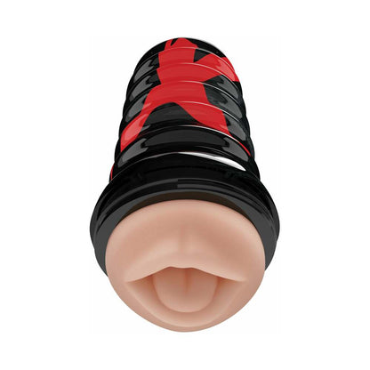 PDX BRANDS - PDX ELITE AIR TIGHT ORAL STROKER BEGE/PRETO